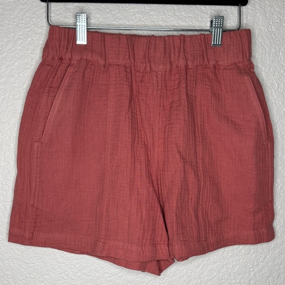 NWT Madewell Easy Pull-On Shorts in Lightspun Vintage Quartz Gauze Shorts Sz XS - Picture 2 of 7
